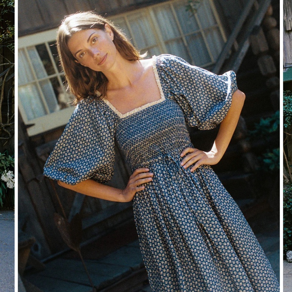 Christy Dawn Katrina Dress in Aster Indigo NWT
